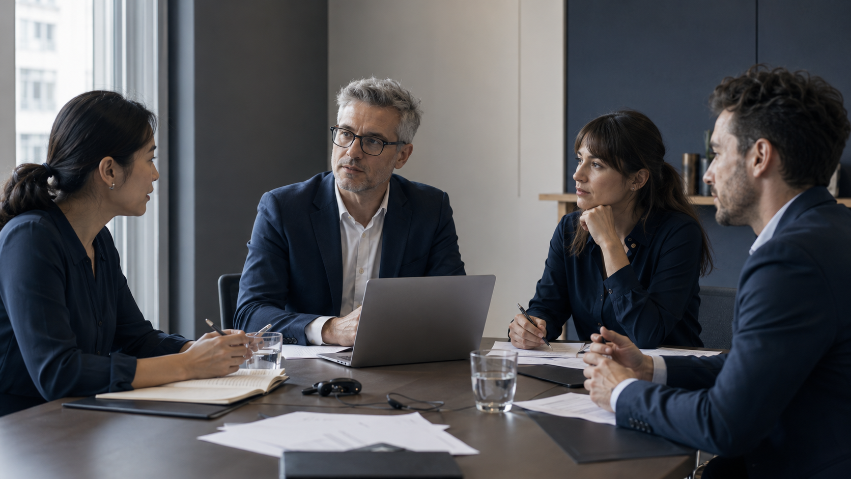 Réunion professionnelle multilingue Réunion professionnelle autour d’un projet multilingue